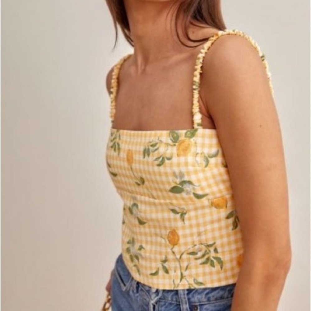 Reformation Rind Linen Top